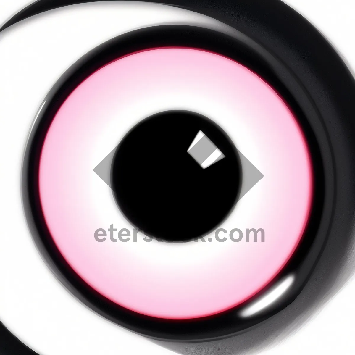 Picture of Shiny Round Web Buttons - Black Metallic Design