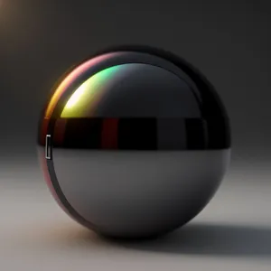 Glossy Glass Sphere Web Icon