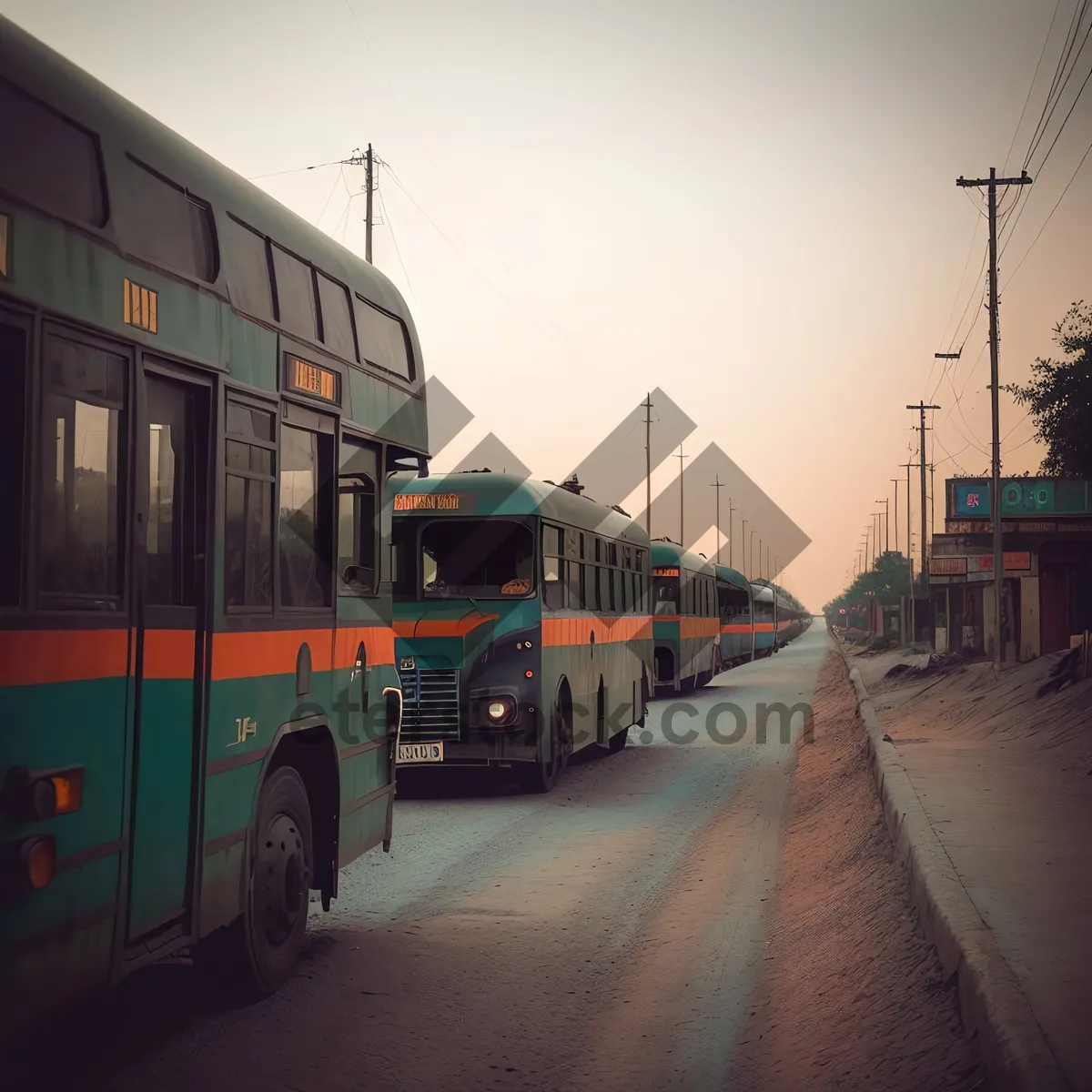 Picture of Urban Public Transport: City Trolleybus Conveyance