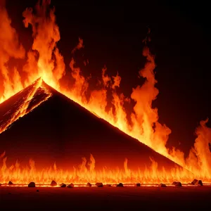Fierce Inferno: Blazing Flames Ignite Warmth