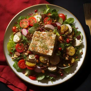 Fresh and Healthy Vegetarian Chickpea Salad with Tomato