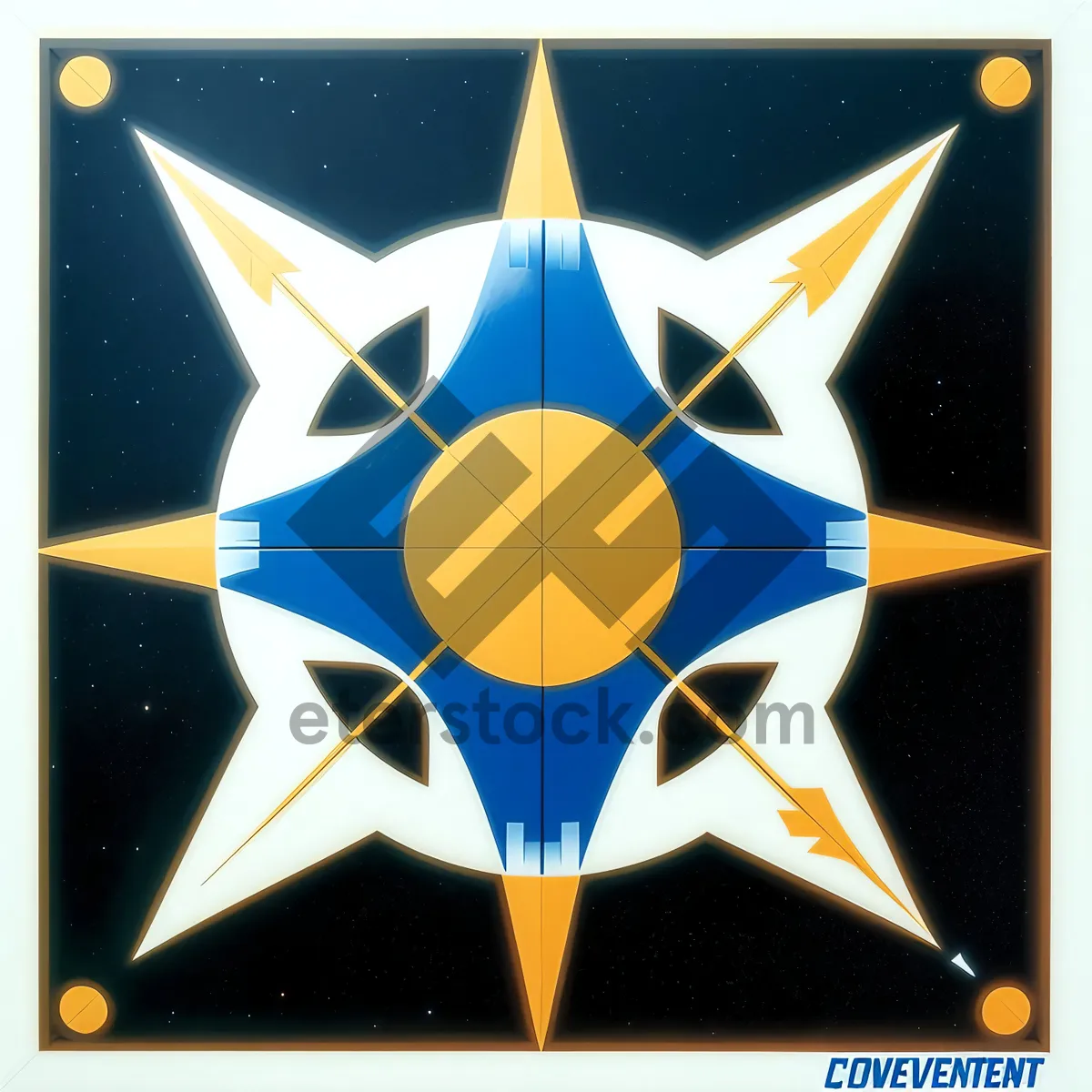 Picture of Gemstone Star Amulet Shield Design