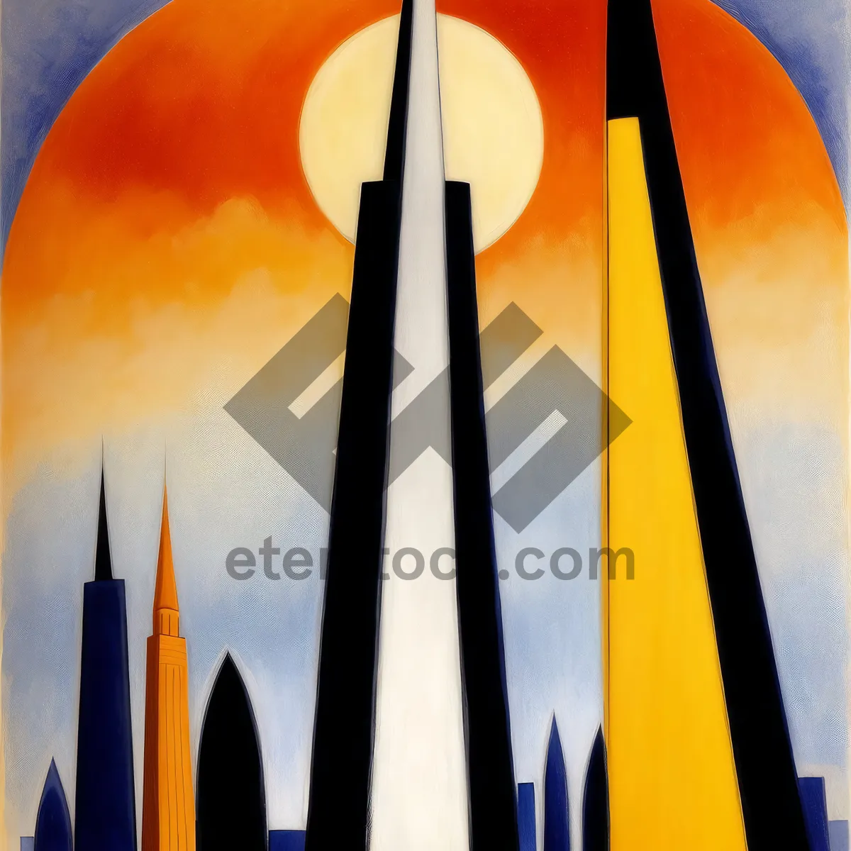 Picture of Colorful Pencil Blade: Artistic Rotating Mechanism