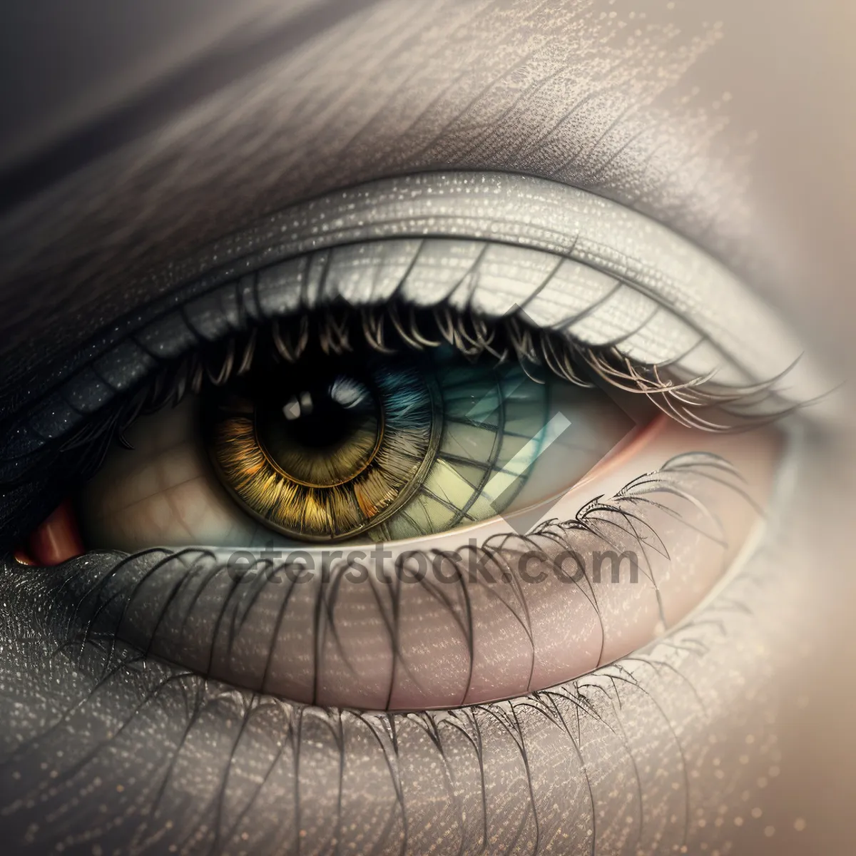Picture of Captivating Eyebrow and Eye Closeup