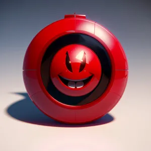 Shiny 3D Web Button Icon with Shadow