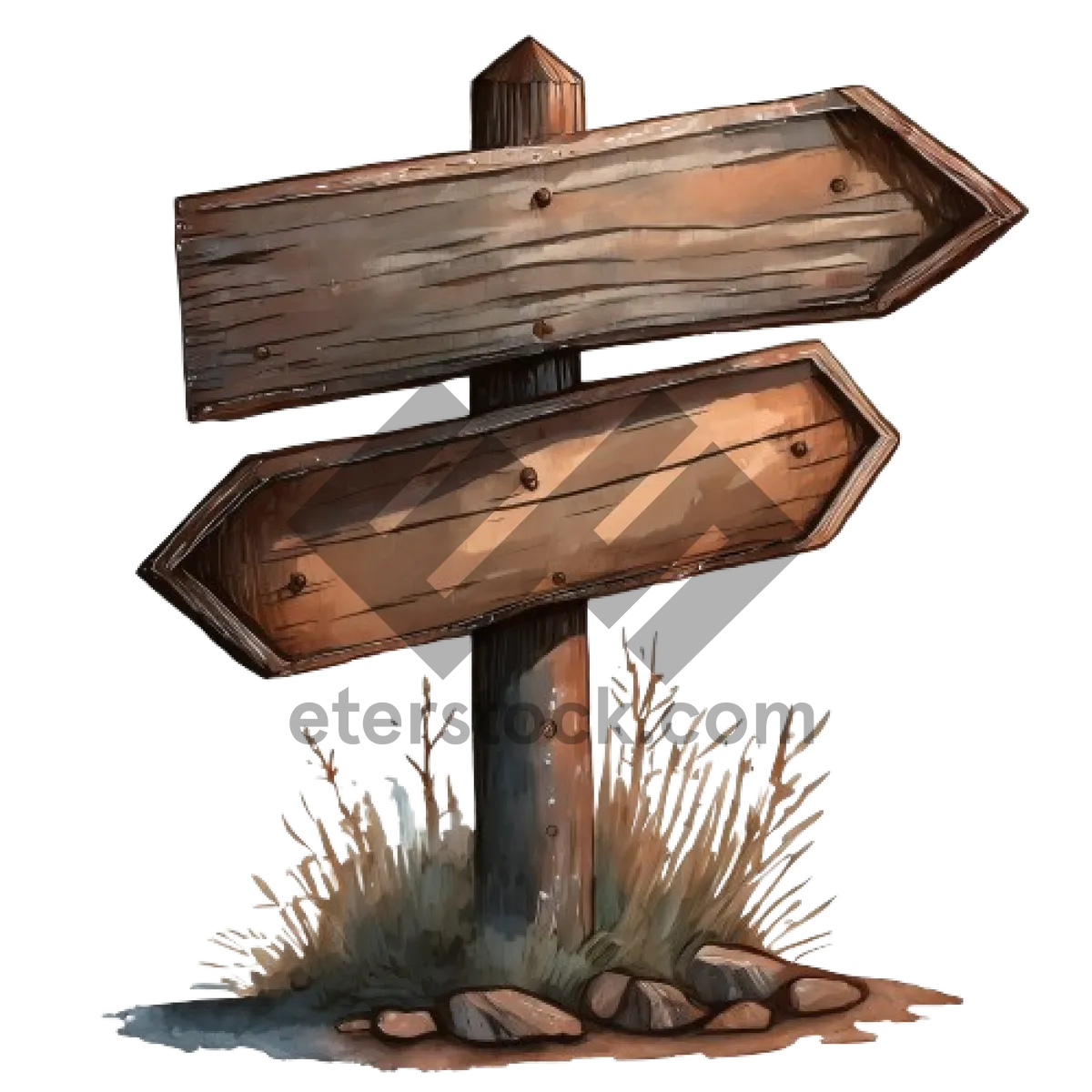 Picture of Old wooden birdhouse on wooden shelter.