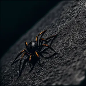 Close-up of Black Widow Spider