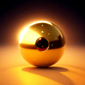 Shiny Glass Sphere Icon: 3D Graphic Web Element