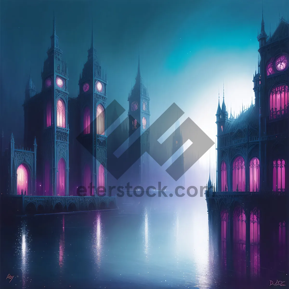 Picture of Iconic London Cityscape at Night