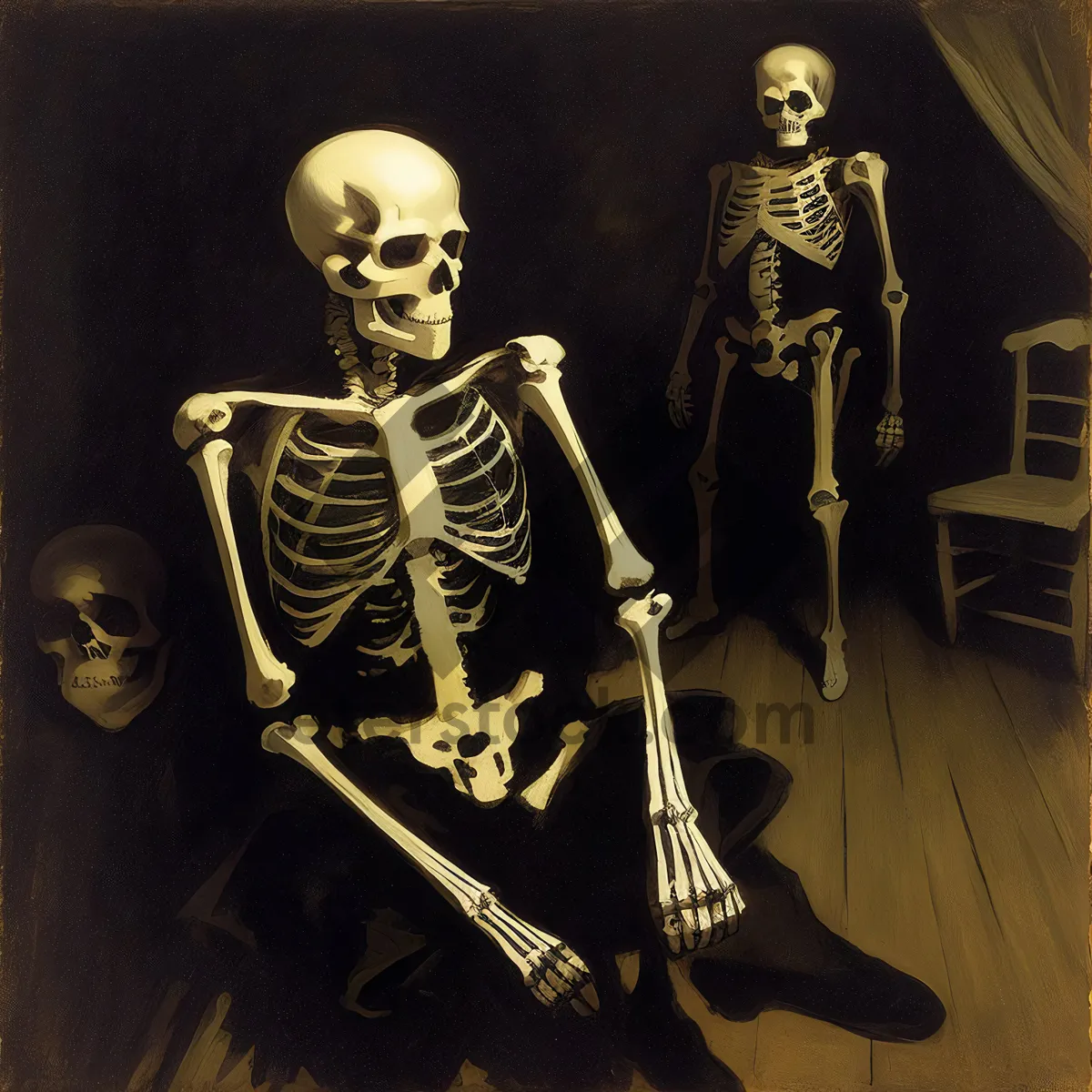 Picture of Spooky Skeletal Brass: Anatomy of a Deathly Trombone Player