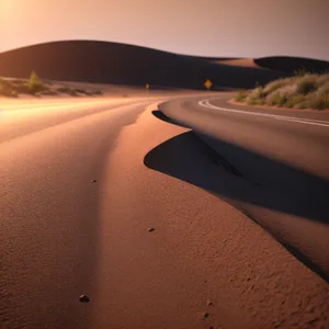 Desert Drive: Endless Sands and Open Horizons