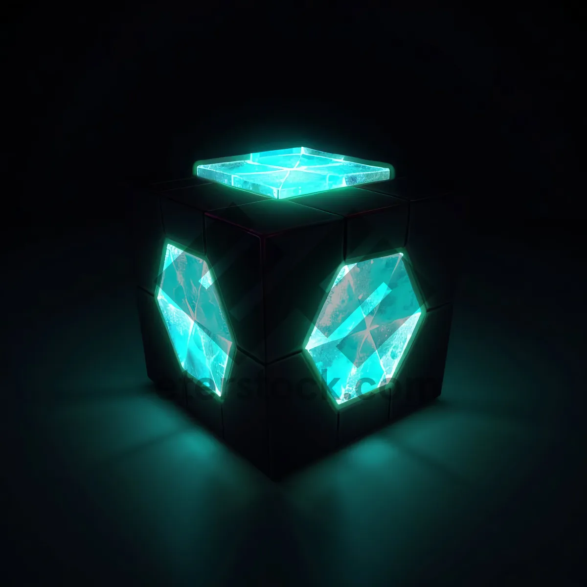 Picture of Shiny Black Gem Button Design