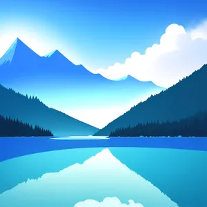 Snowy Mountain Peaks Under Clear Blue Sky