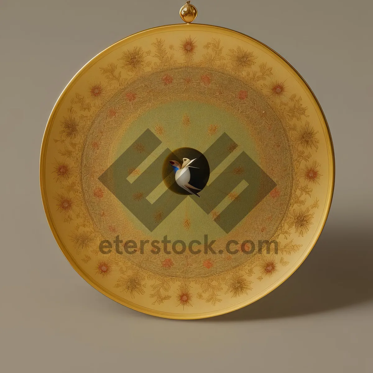 Picture of Vintage magnetic compass clock for navigation device enthusiasts.