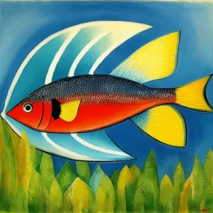 Tropical Snapper Lure in Coral Reef