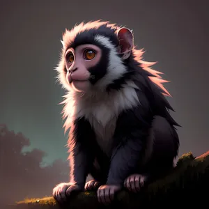 Mystic Primate: Captivating and Cute Monkey Portrait