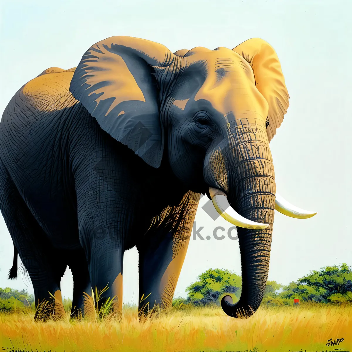 Picture of Graceful Giants: Majestic Elephants in African Wildlife