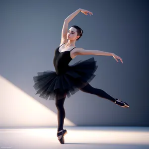Dynamic Ballerina Leaping with Grace and Style