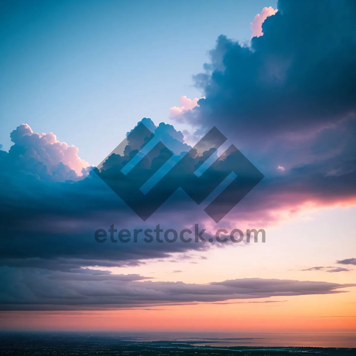 Picture of Golden Horizon: Serene Sunlit Beach by the Sea