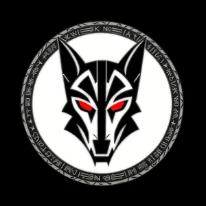 Black Heraldry Symbol: Graphic Icon of Art and Design