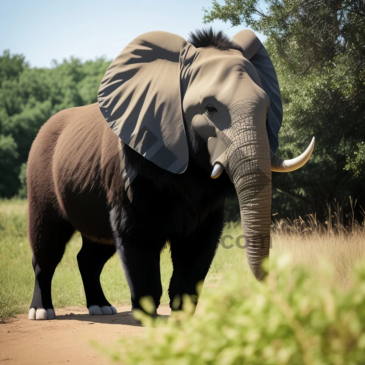 Picture of Majestic Elephant: Icon of Safari Wildlife Conservation