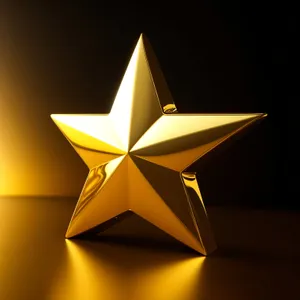 Sparkling Star Icon in 3D Shiny Design