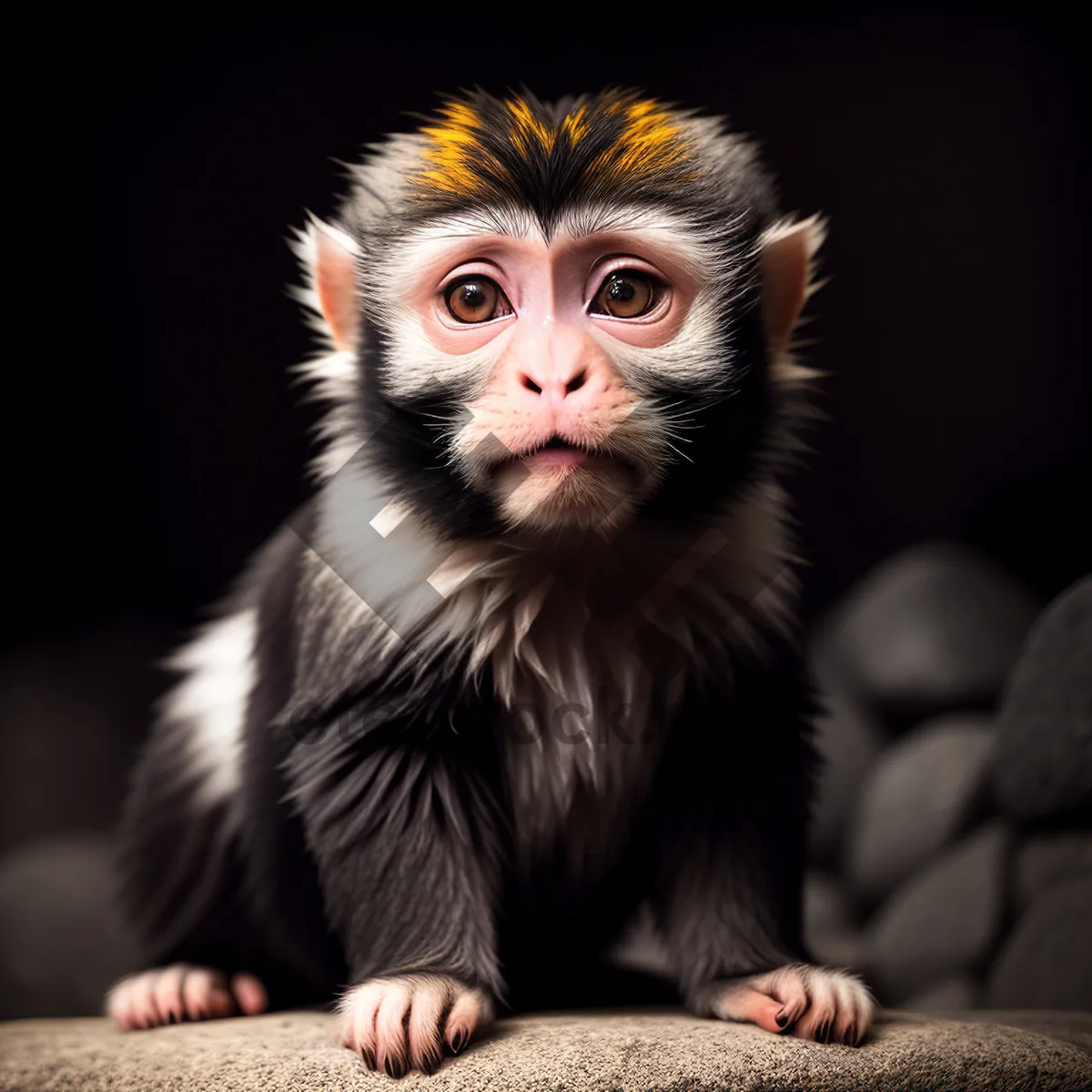 Picture of Cute Wild Monkey in Primate Jungle