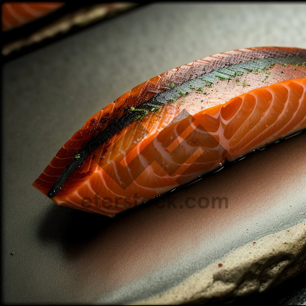Picture of Delicious Gourmet Salmon Sushi Plate