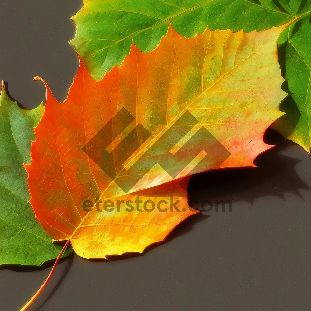 Picture of Vivid Autumn Foliage in Maple Forest