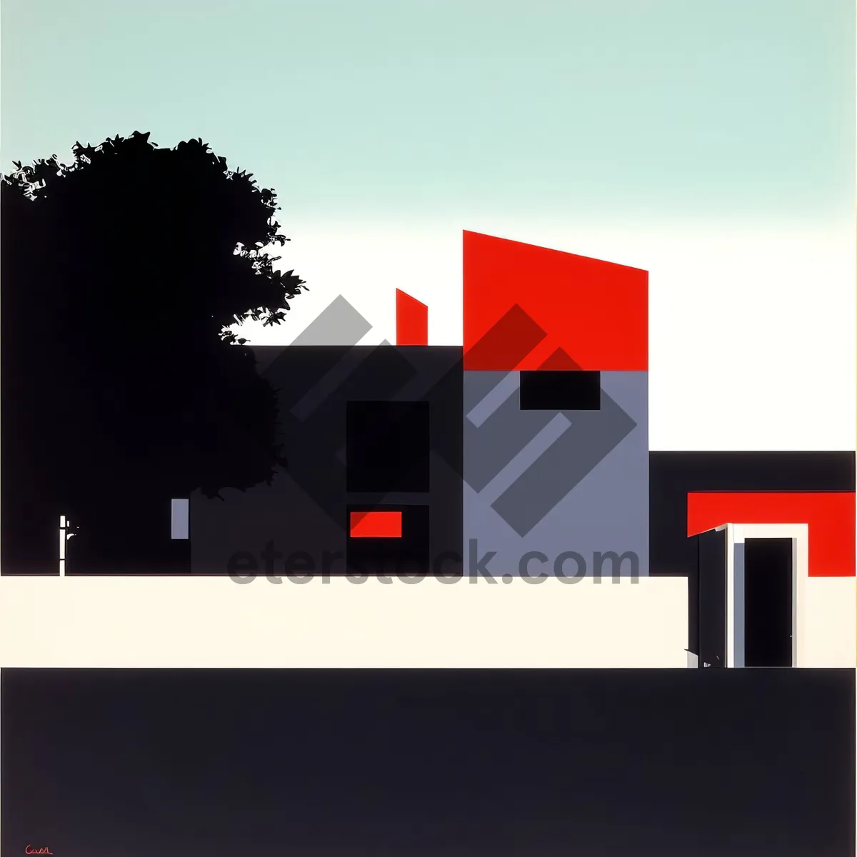 Picture of 3D Excavation Business Symbol Sign Icon Image