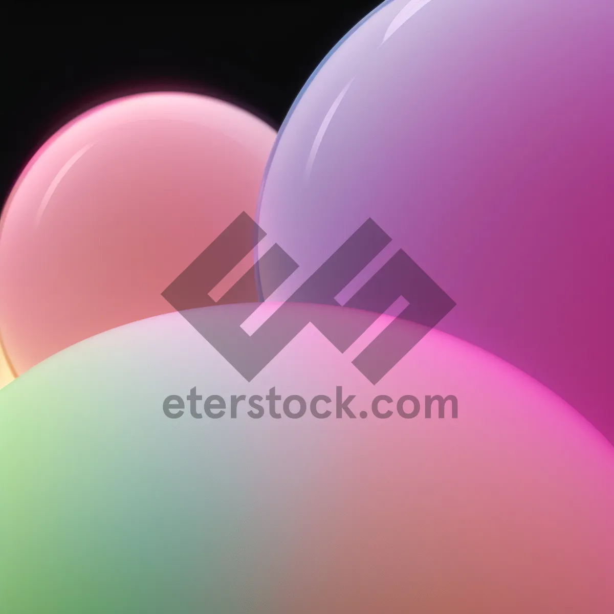 Picture of Shiny Gradient Button Icon - Colorful Round Sphere