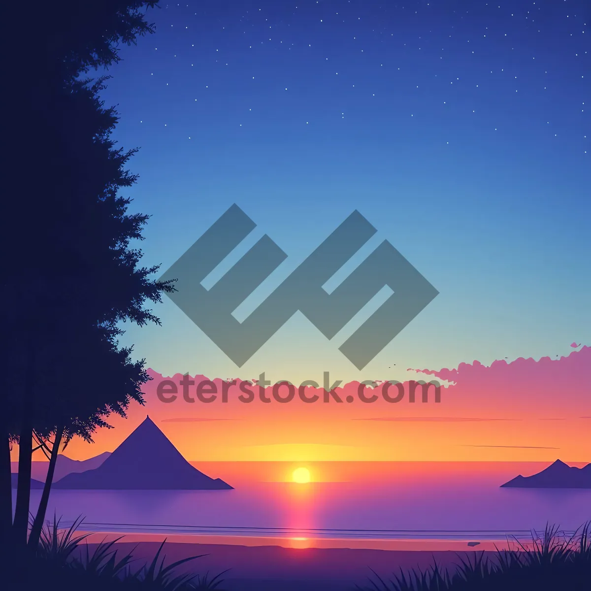 Picture of Serenity in the Celestial Canvas