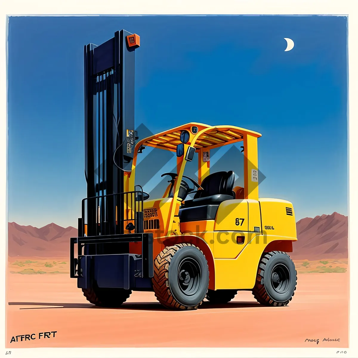 Picture of Yellow Heavy Equipment Loader at Construction Site