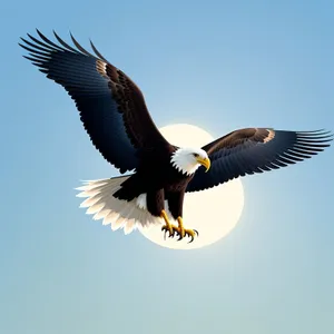 Soaring Majesty: Bald Eagle in Flight