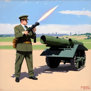 Skyward Cannon Fire: Majestic Field Artillery Unleashed