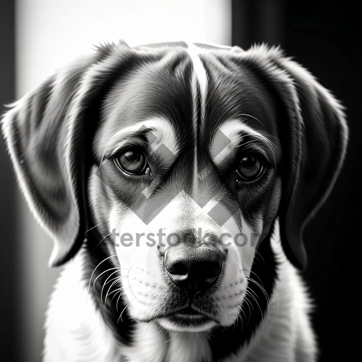 Picture of Adorable Canine Friend: Golden Retriever Puppy Portrait