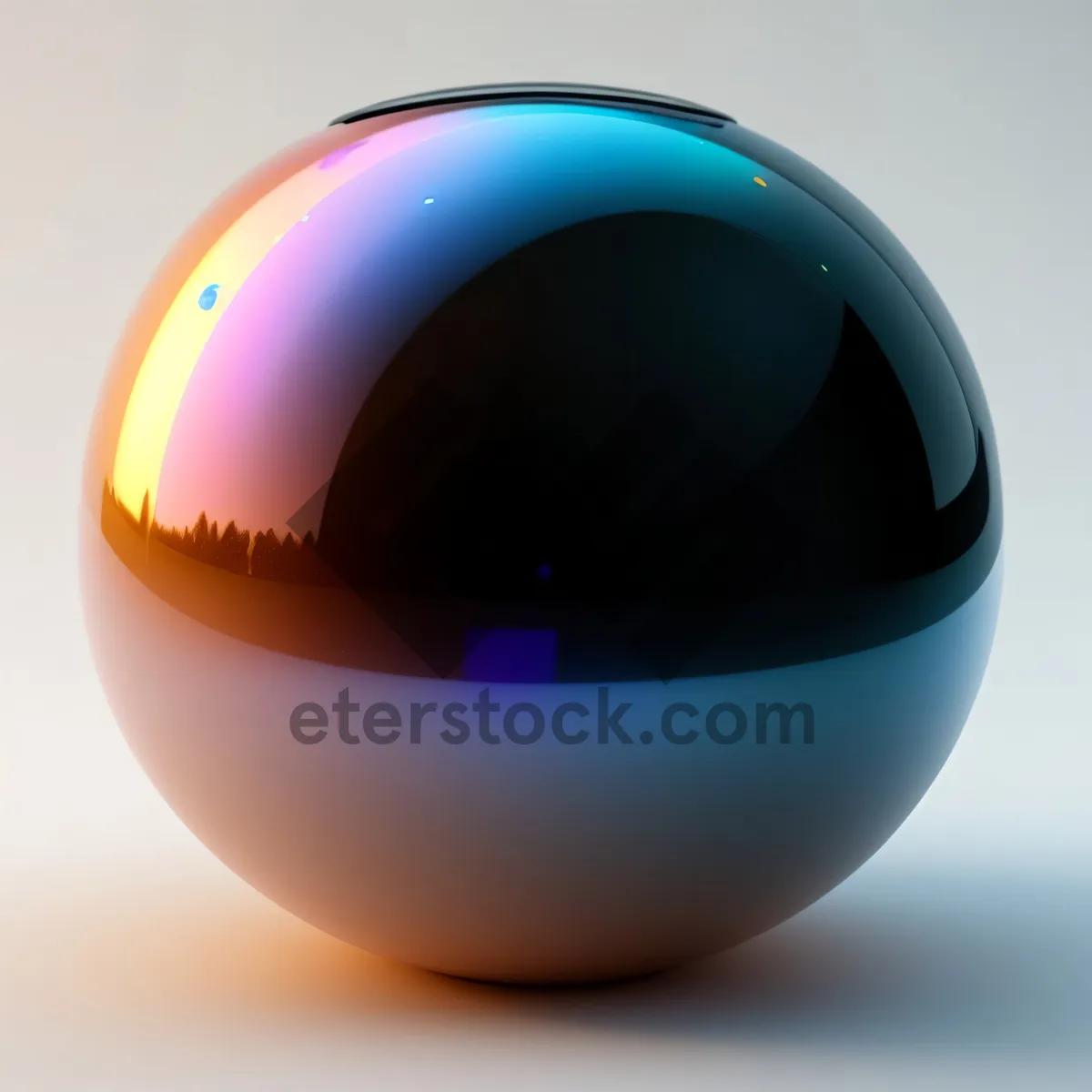 Picture of Spherical Glass Relief Icon: 3D Nation Flag Design