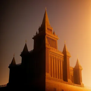 Iconic Skyline: Majestic Cathedral Towering Over Historic City