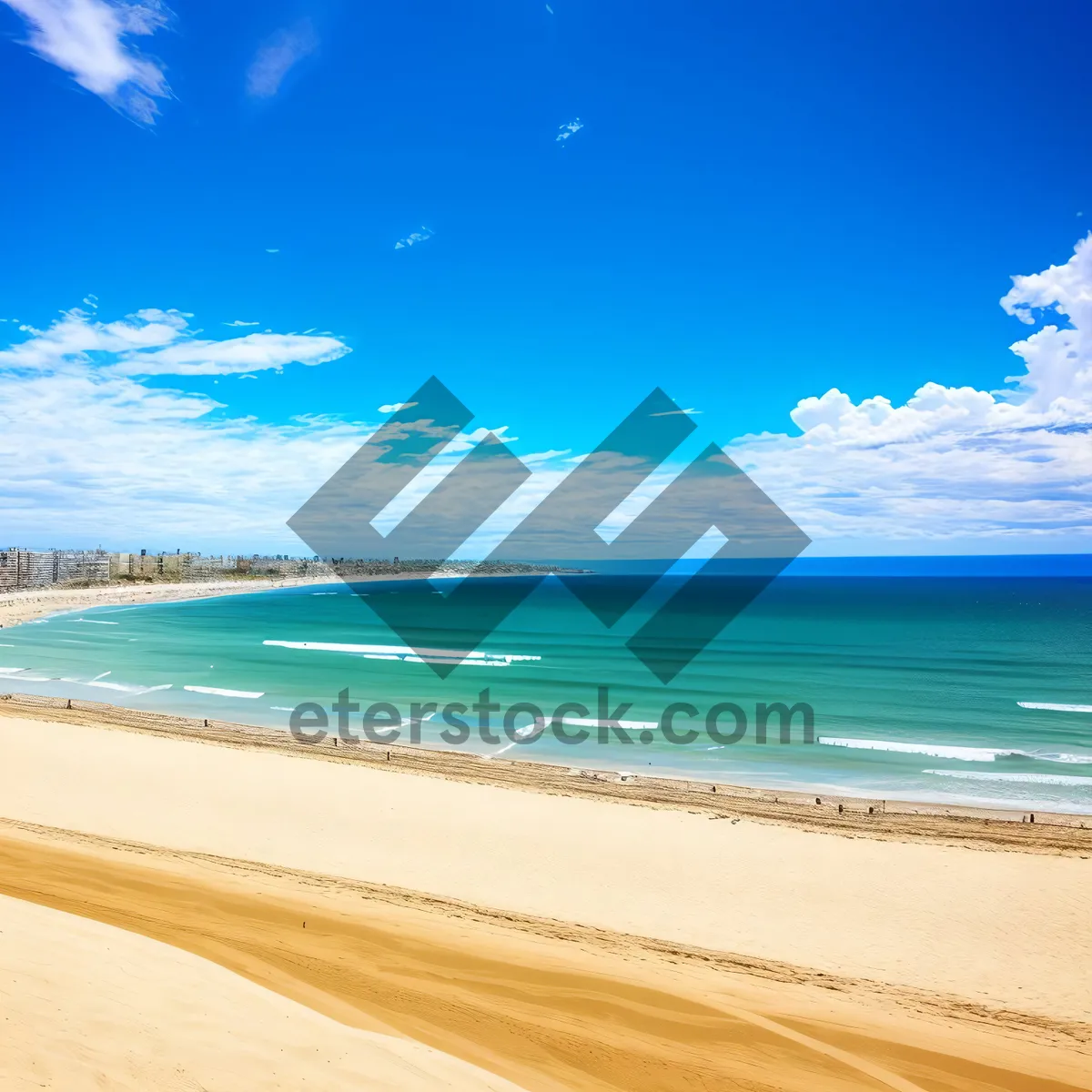 Picture of Serene Tropical Beachscape with Turquoise Waters