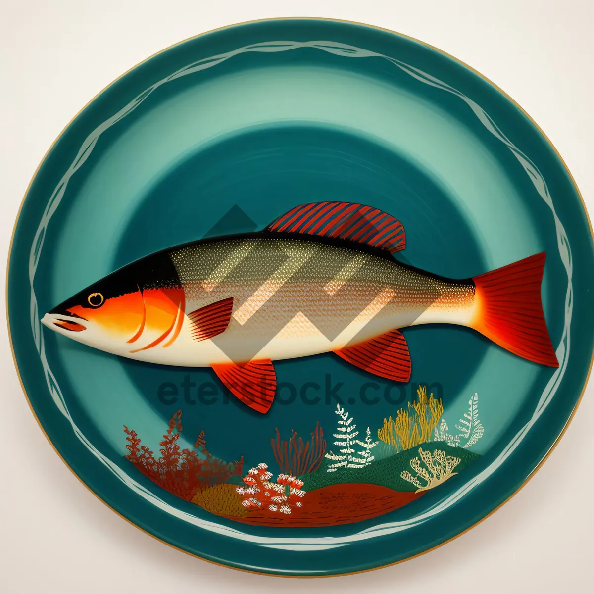 Picture of Seawater Fish in Bowl with Bangle - Aquarium