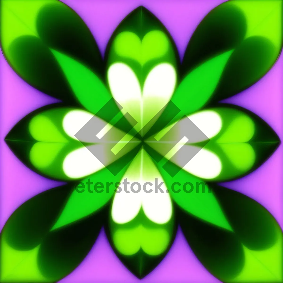 Picture of Colorful Clover Graphic Pattern Design