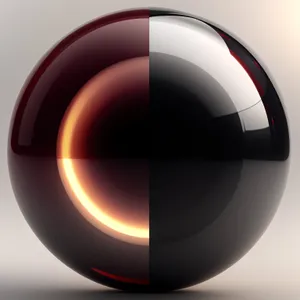 Bright Orange Glass Button Icon