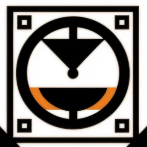 Bank Circle Icon: Depository Facility Symbol in Black
