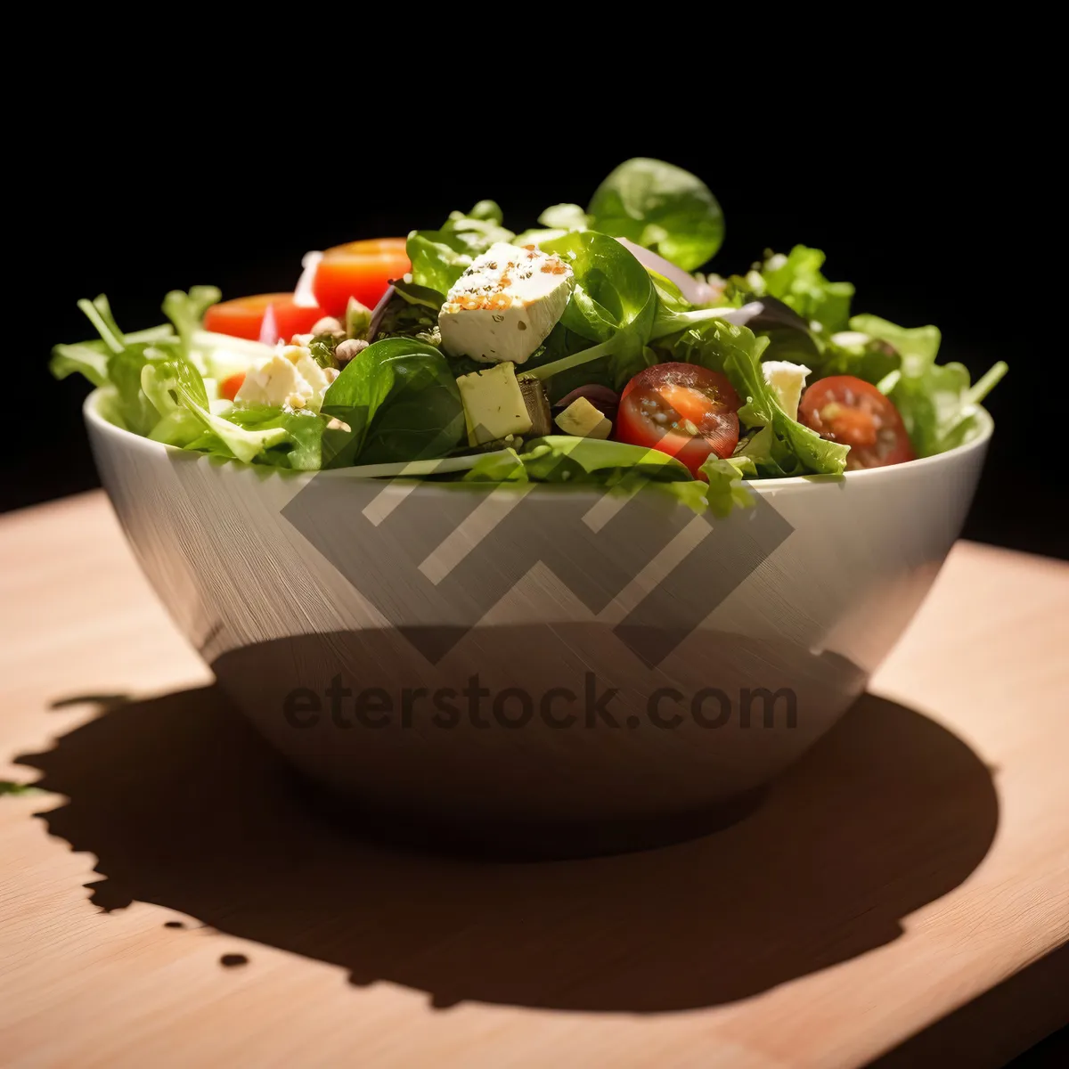 Picture of Fresh and Healthy Veggie Salad Plate.