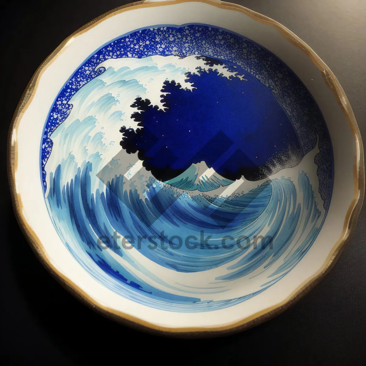 Picture of Global space bowl with stars and planet