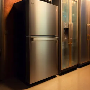 Modern White Refrigerator in Contemporary Home Interior Design