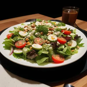 Delicious Grilled Vegetable Salad with Fresh Lettuce