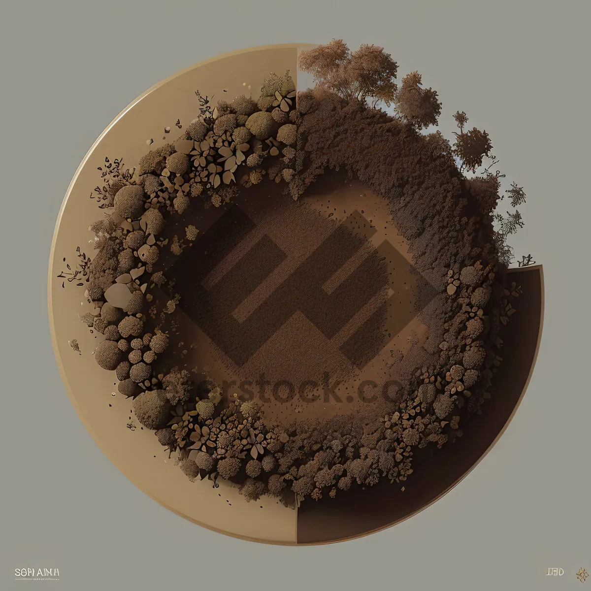 Picture of Hot Espresso in Brown Coffee Mug