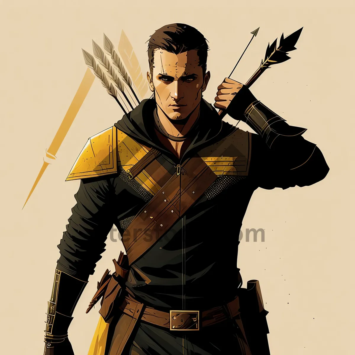 Picture of Armed Archer with Deadly Weapon: Bow