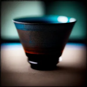 Hot Beverage in Ceramic Mug with Saucer